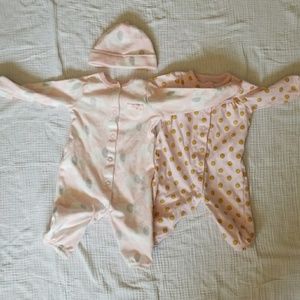 Carter's pink jammie bundle.